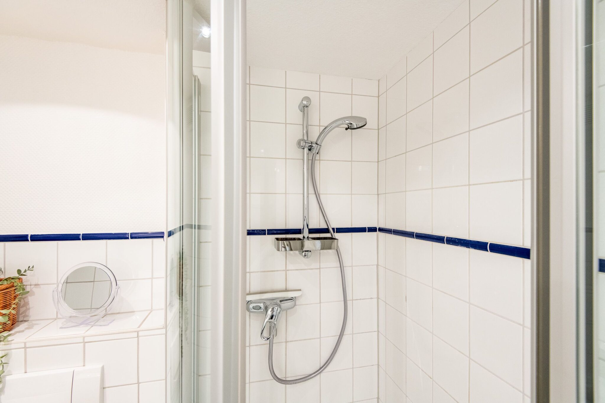 Dusche in Ferienwohnung auf Sylt