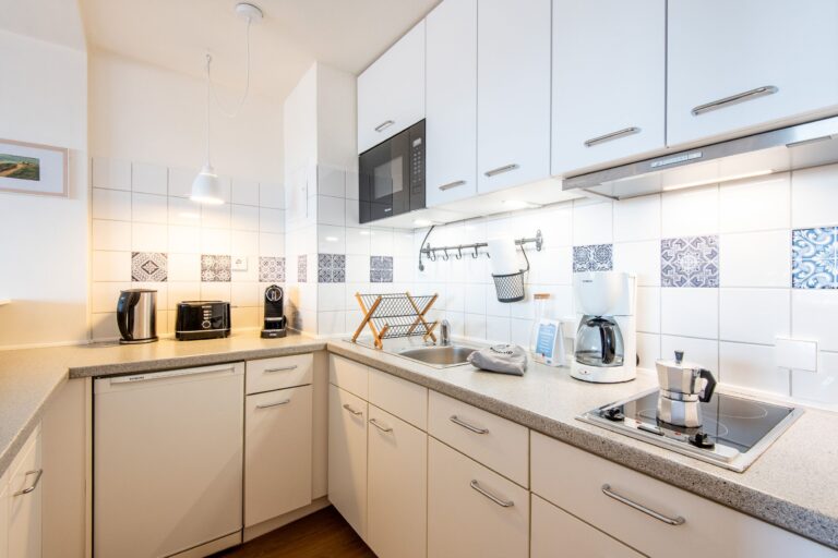 Küche in Ferienwohnung auf Sylt