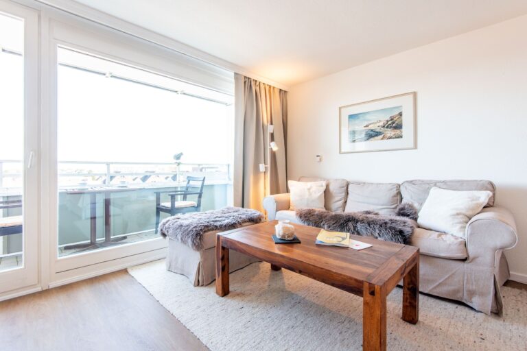 Couch in Ferienwohnung auf Sylt