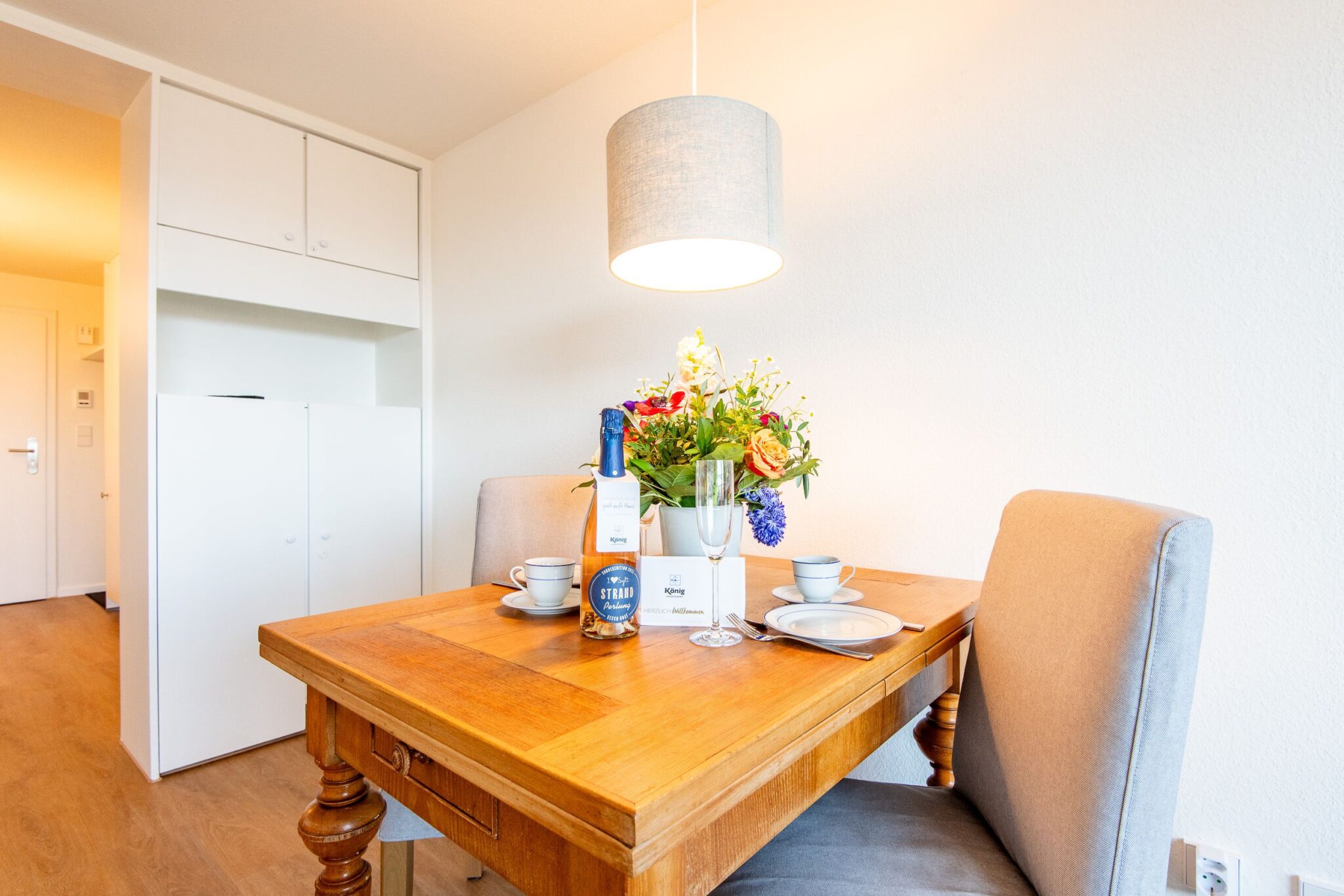 Esstisch in Ferienwohnung auf Sylt