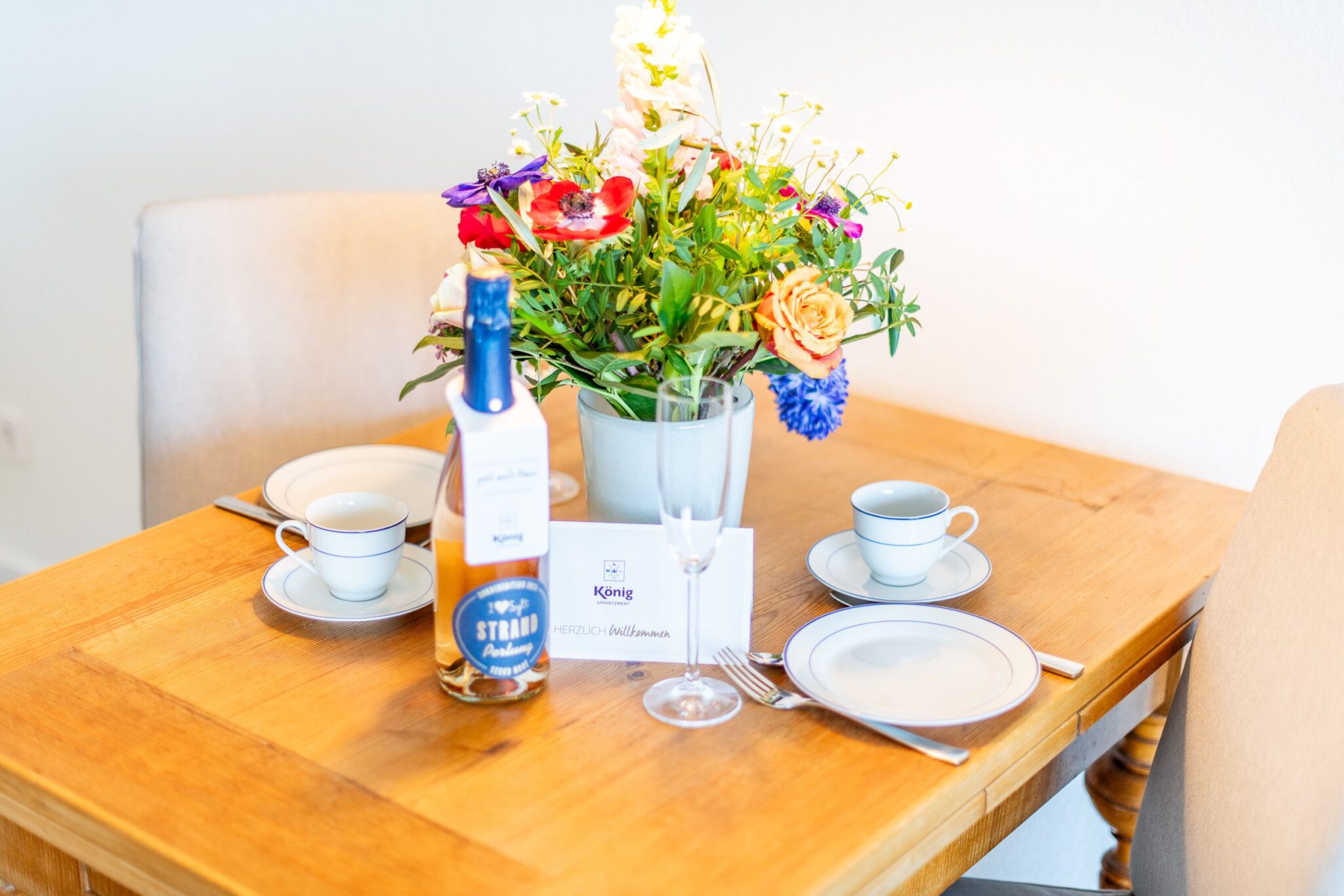Esstisch in Ferienwohnung auf Sylt