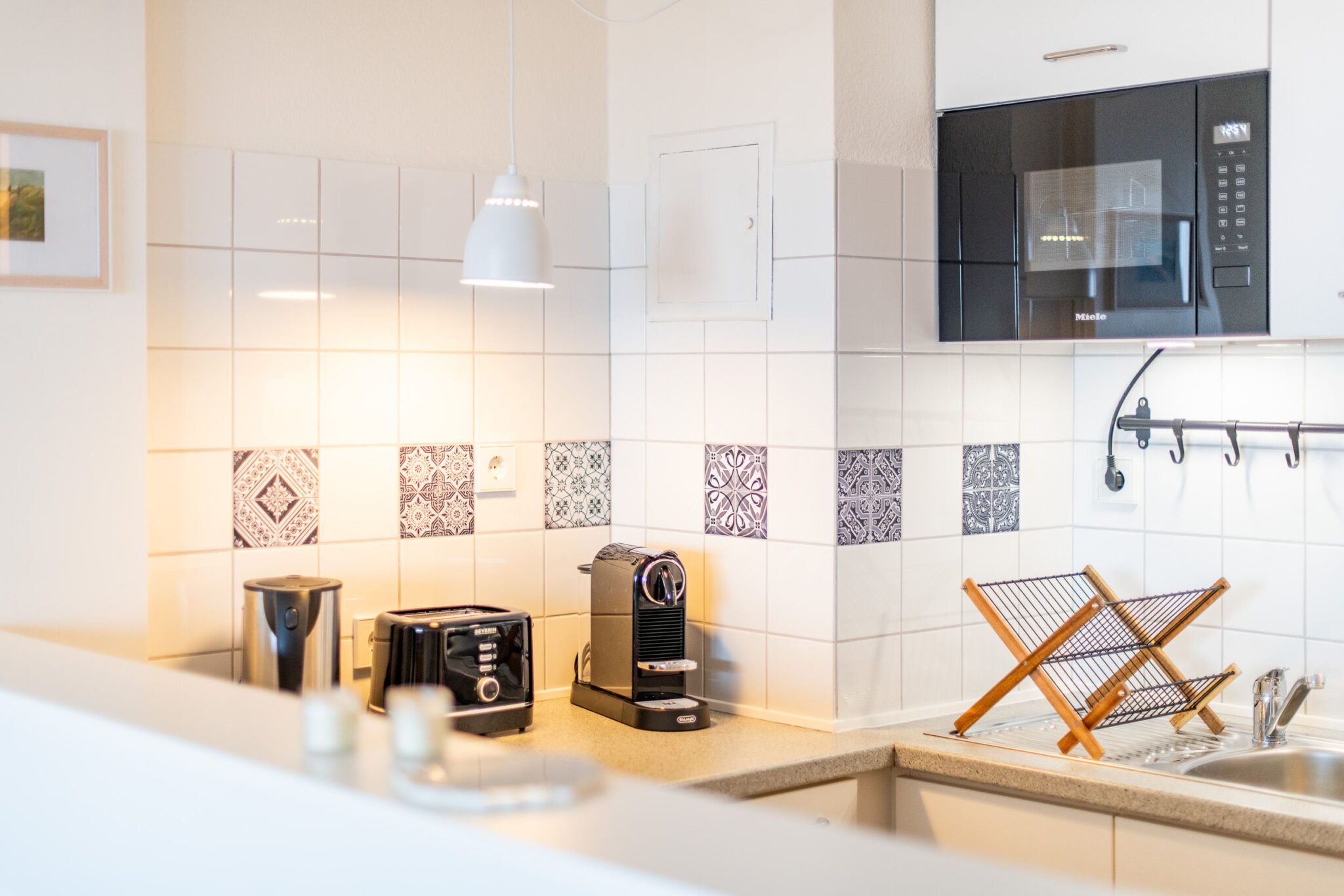 Küche in Ferienwohnung auf Sylt