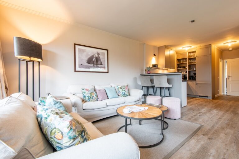 Wohnzimmer in Ferienhaus auf Sylt