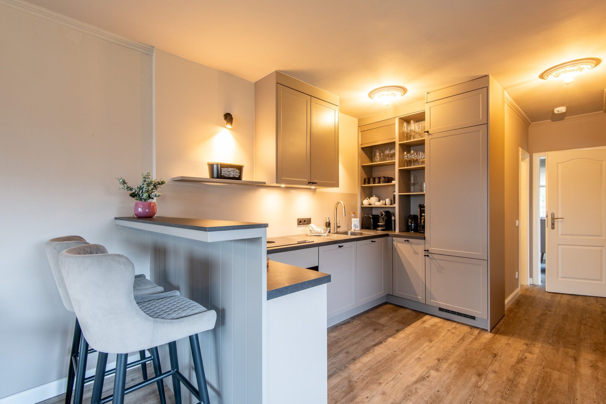 Küche in Ferienhaus auf Sylt