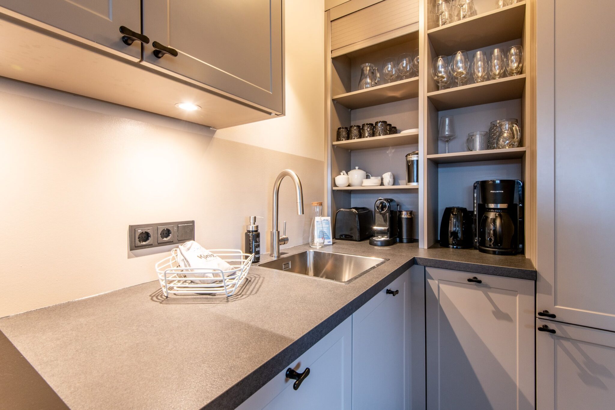 Küche in Ferienhaus auf Sylt