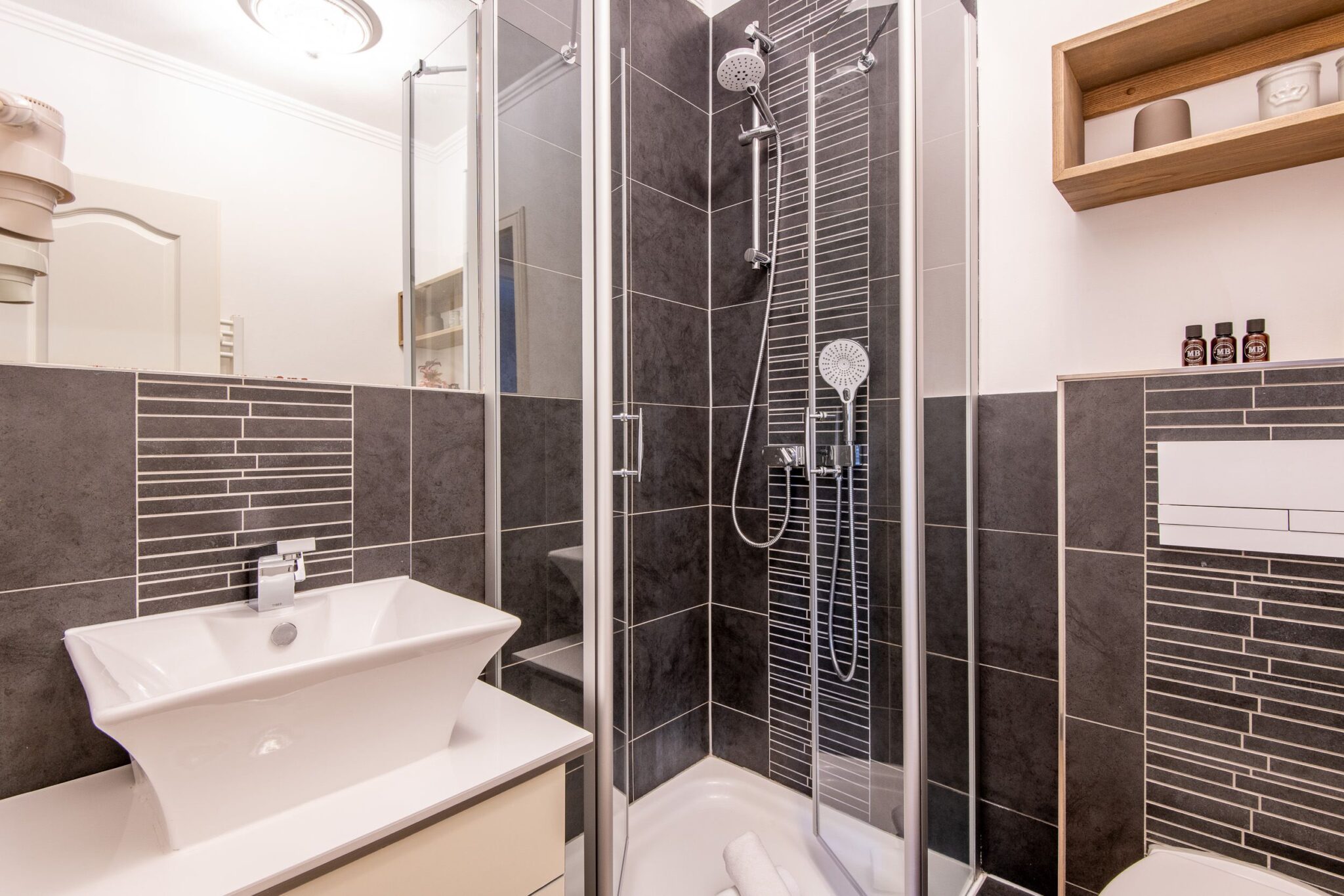 Badezimmer in Ferienhaus auf Sylt