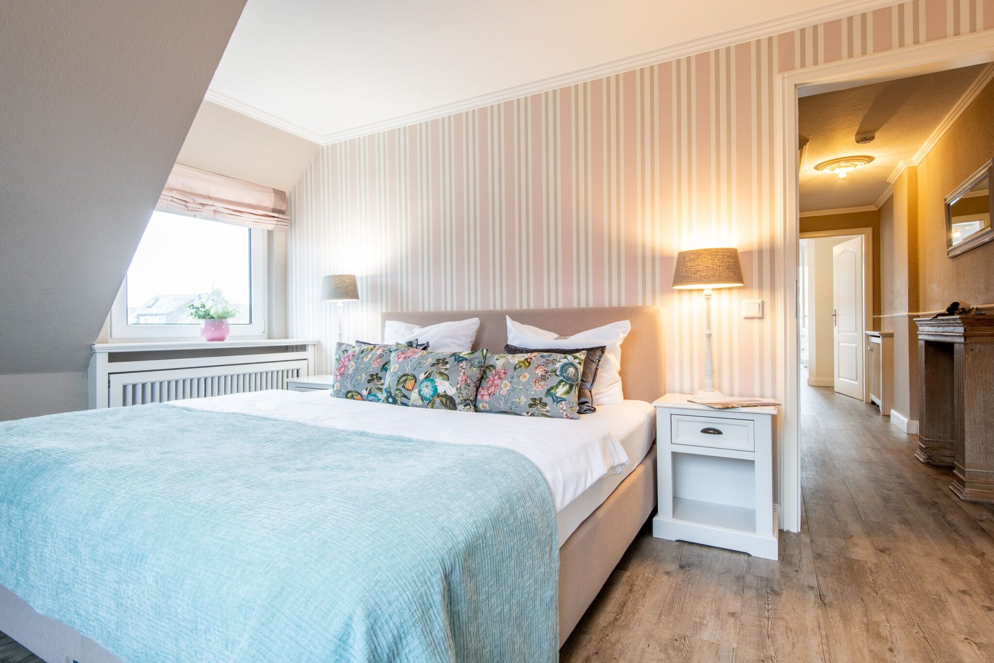 Schlafzimmer in Ferienhaus auf Sylt