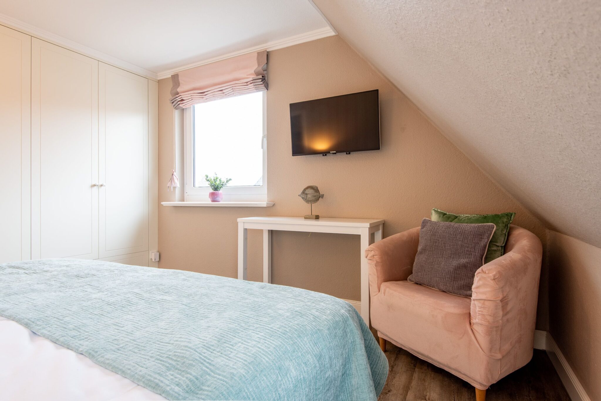 Schlafzimmer in Ferienhaus auf Sylt