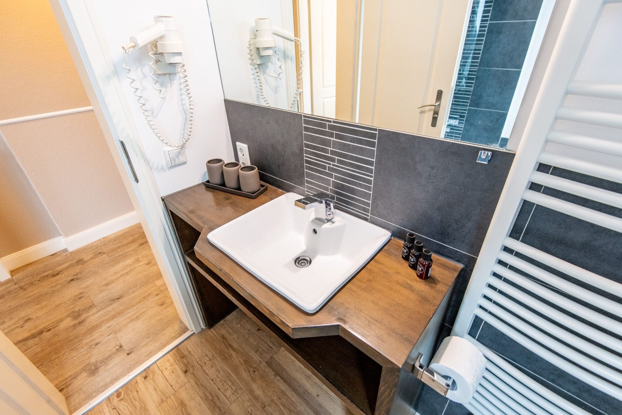 Waschbecken in Ferienhaus auf Sylt