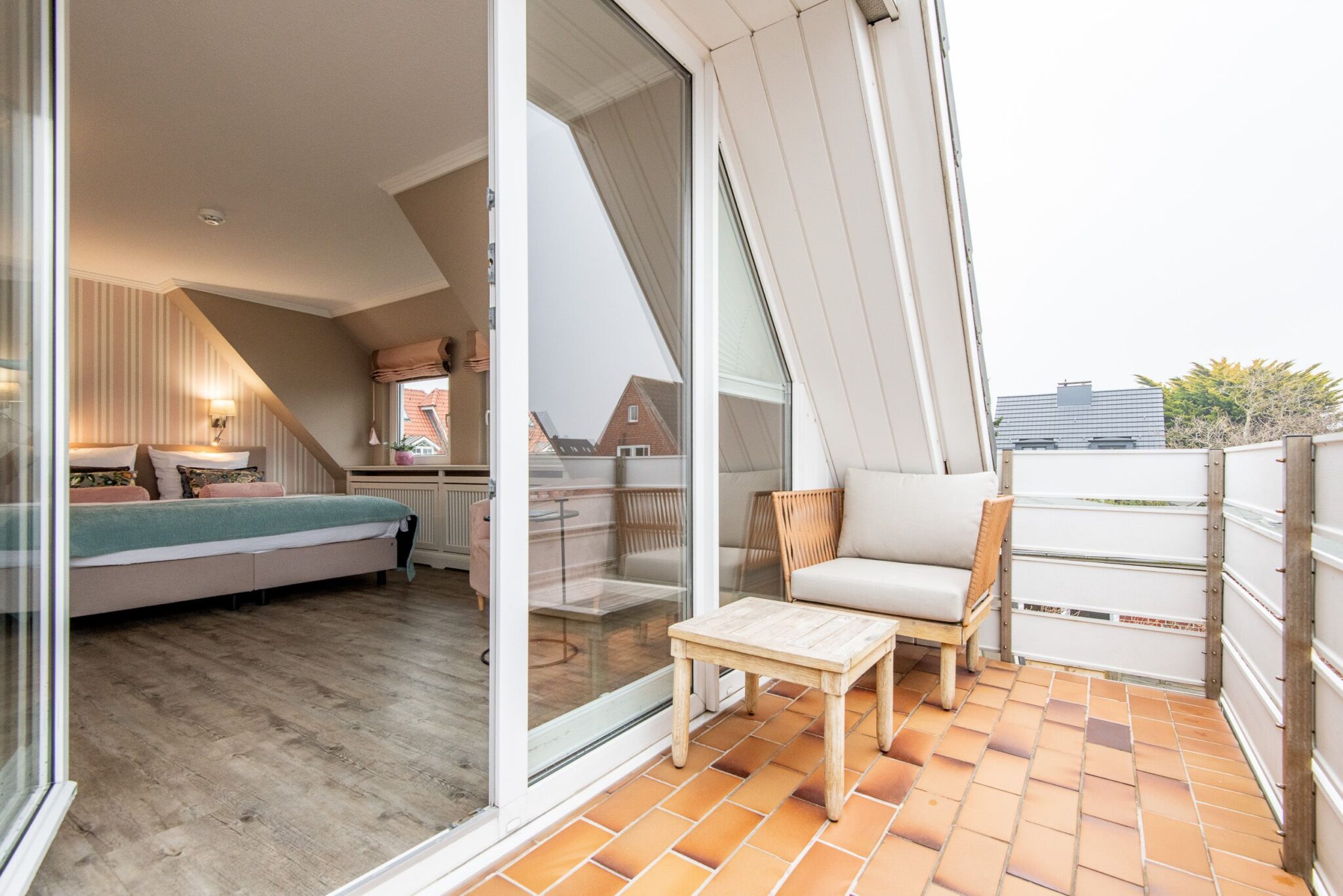 Balkon zu Ferienhaus auf Sylt