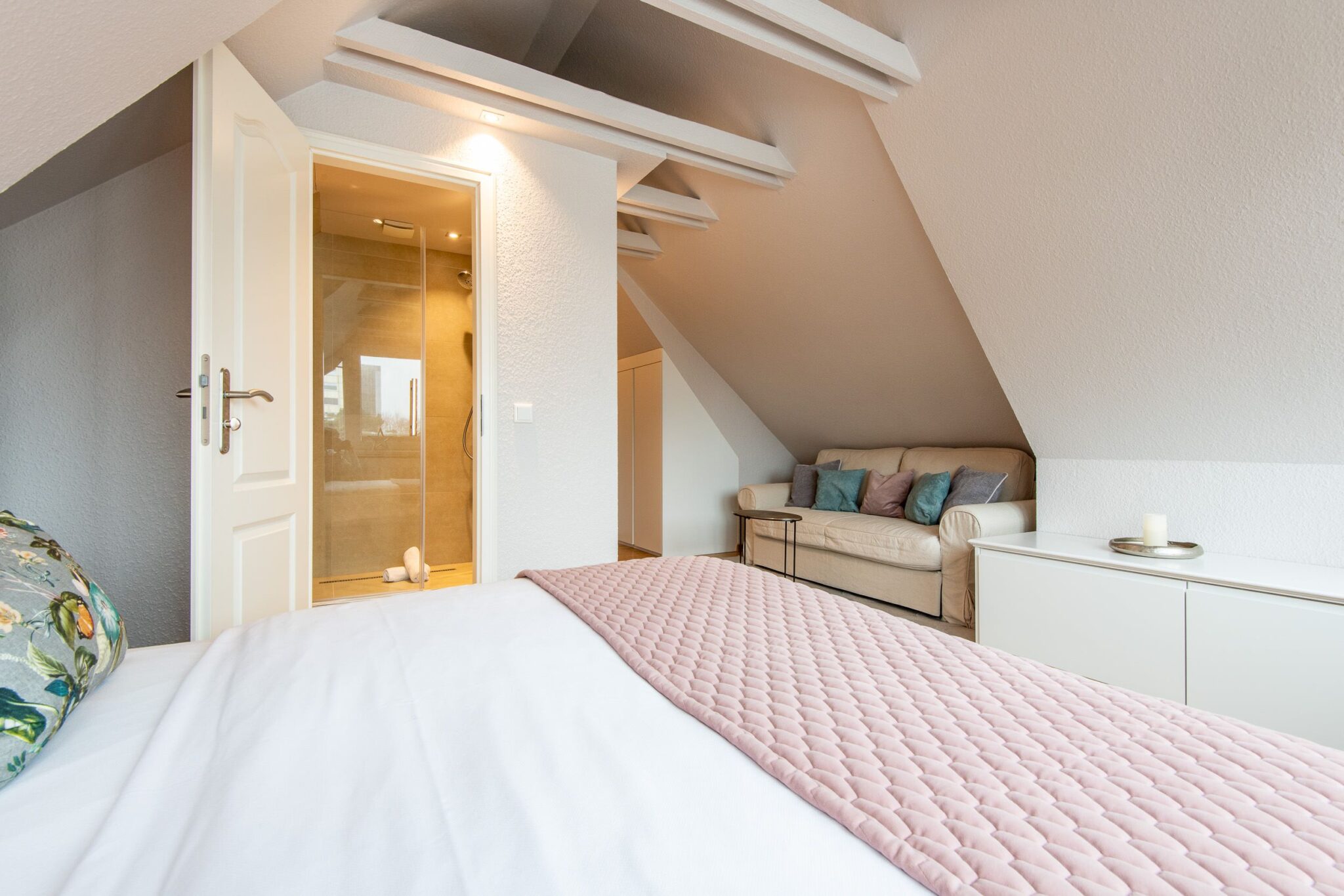 Schlafzimmer in Ferienhaus auf Sylt