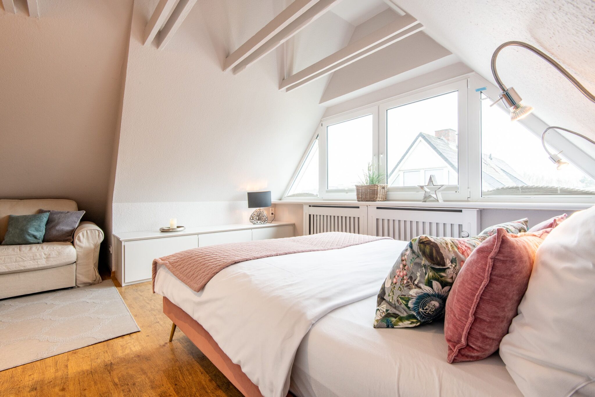 Schlafzimmer in Ferienhaus auf Sylt