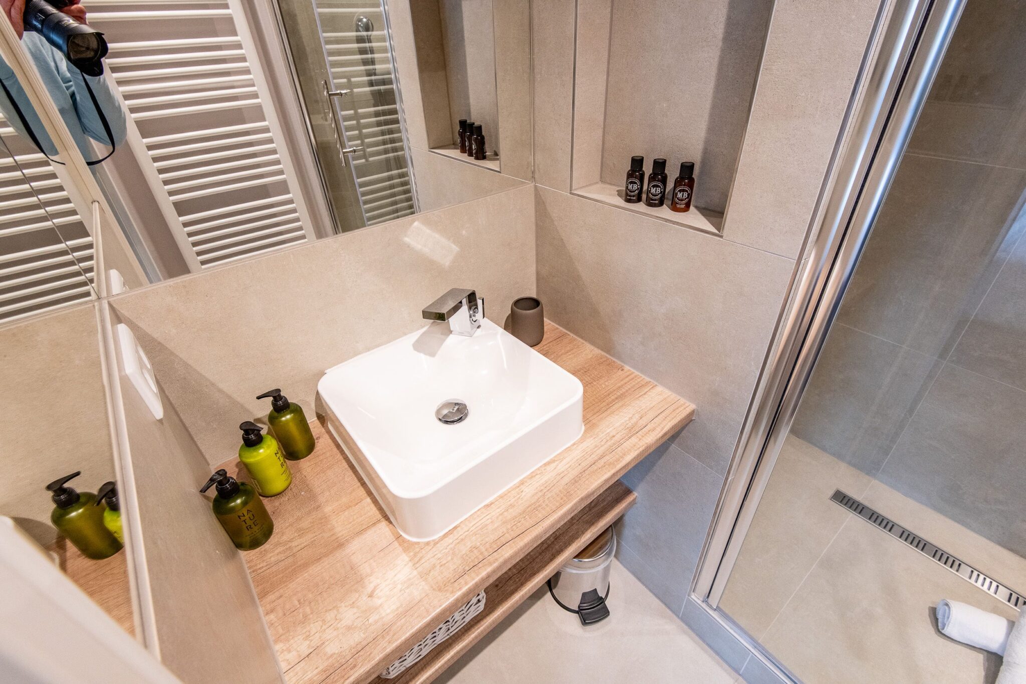 Badezimmer in Ferienhaus auf Sylt