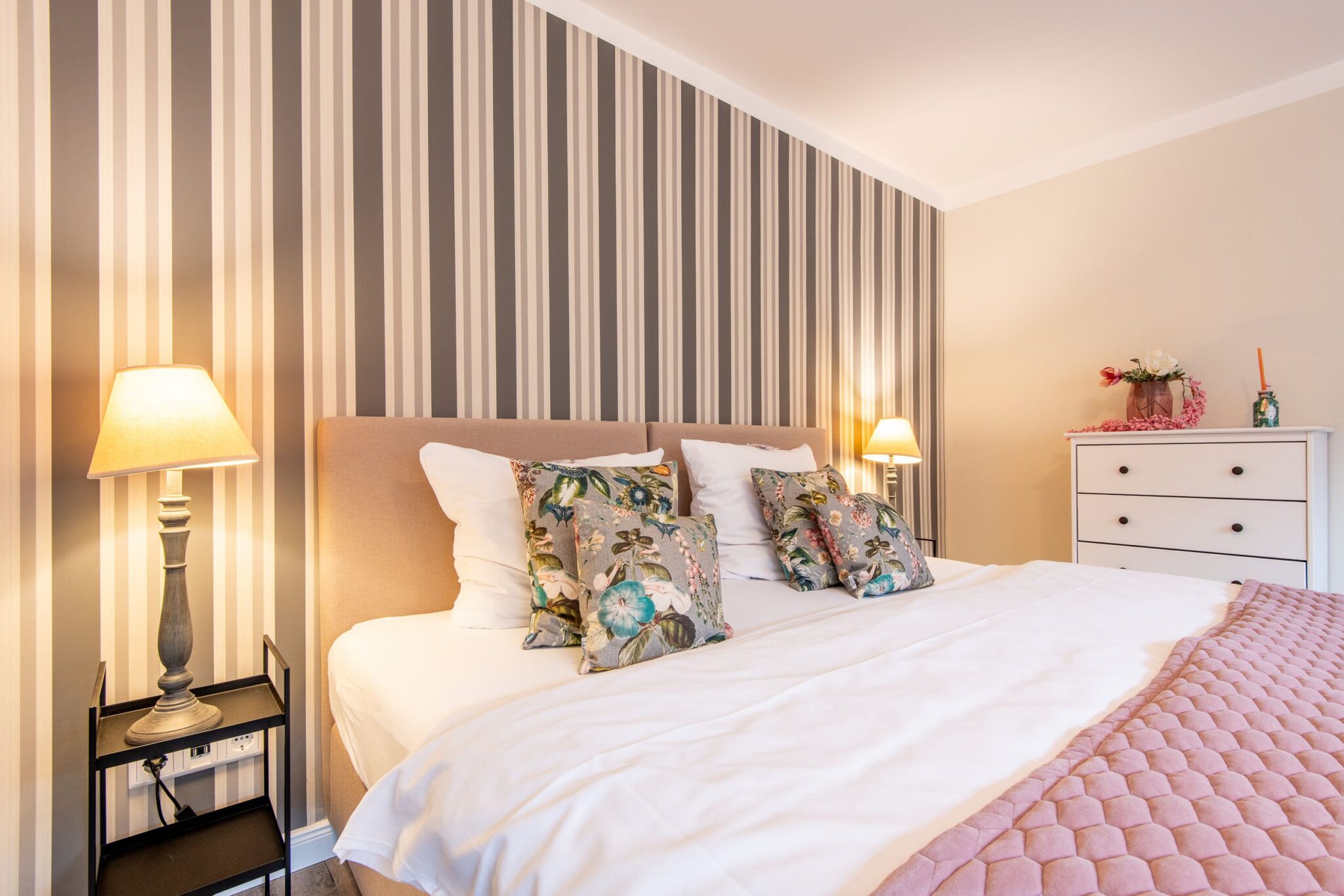 Schlafzimmer in Ferienhaus auf Sylt