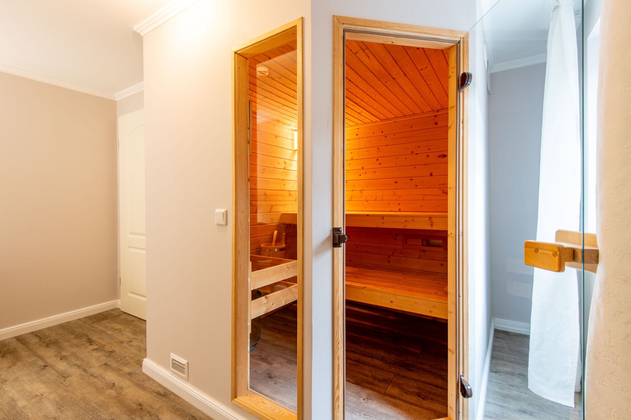 Sauna in Ferienhaus auf Sylt