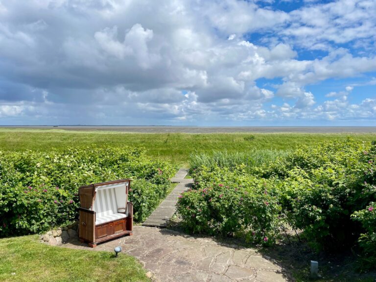 Ausblick aus Ferienhaus auf Sylt