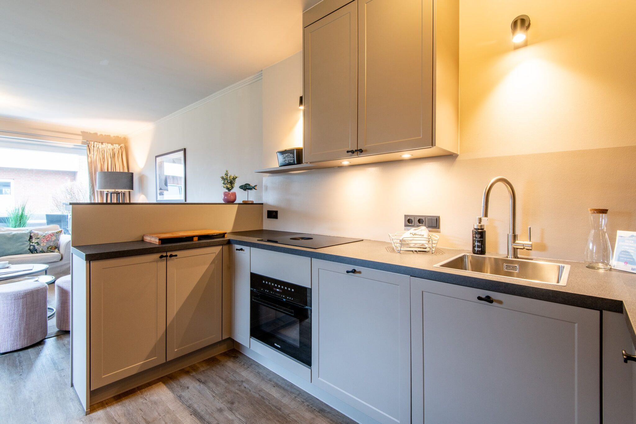 Küche in Ferienwohnung auf Sylt
