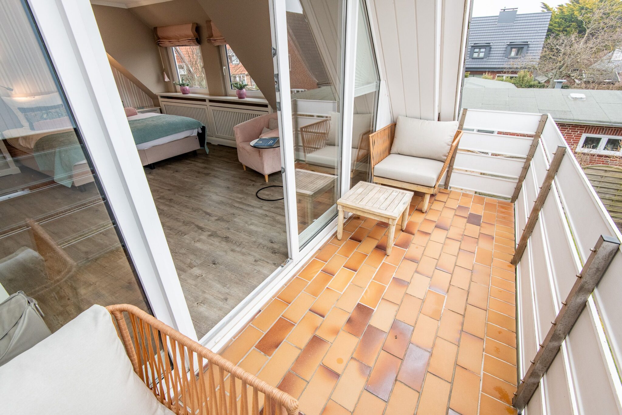Balkon zu Ferienwohnung auf Sylt