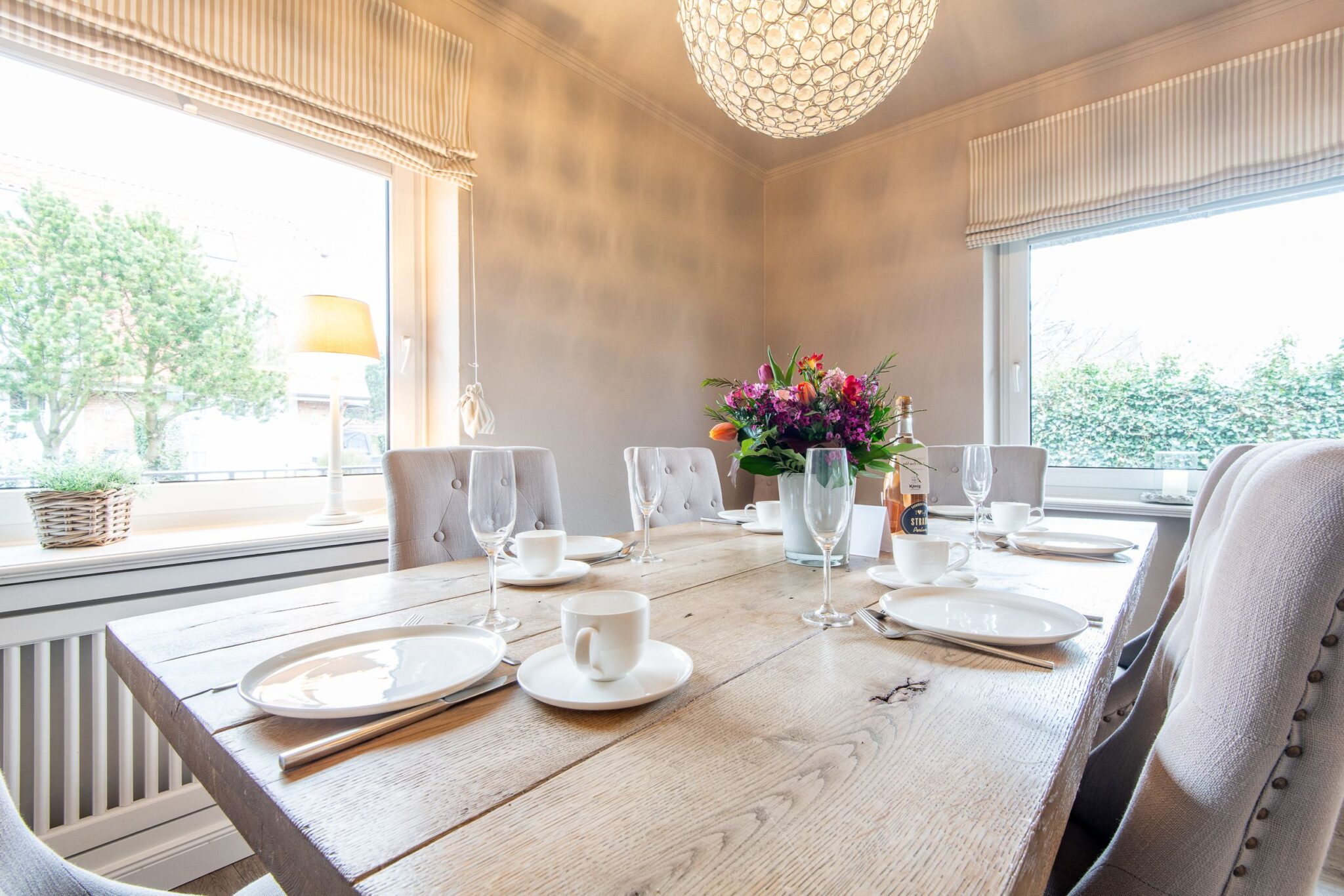 Esstisch in Ferienwohnung auf Sylt