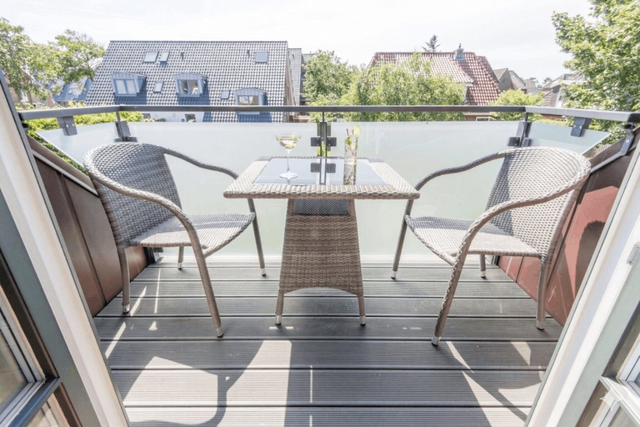 Balkon zu Ferienwohnung auf Sylt