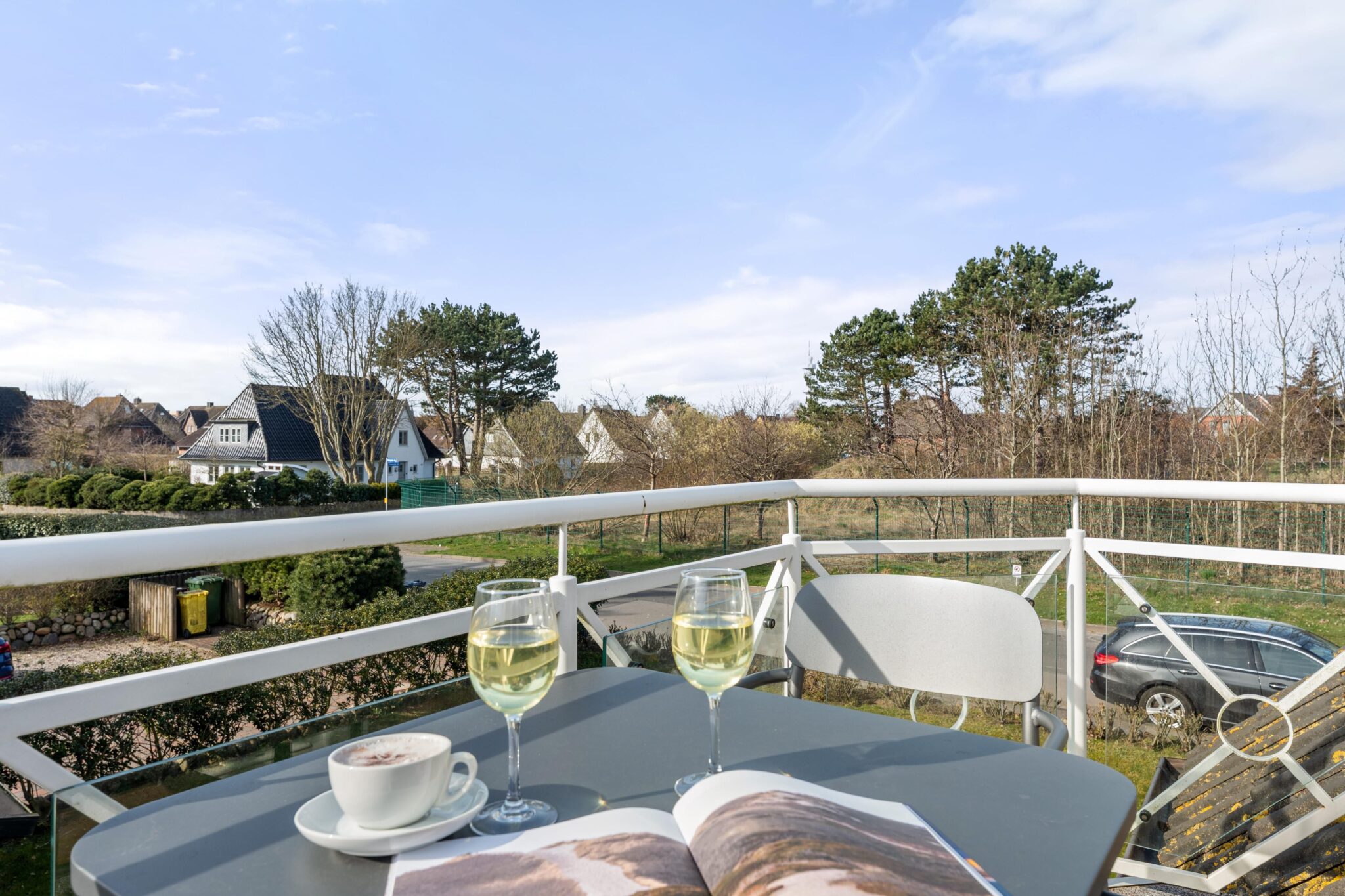 Balkon zu Ferienhaus auf Sylt