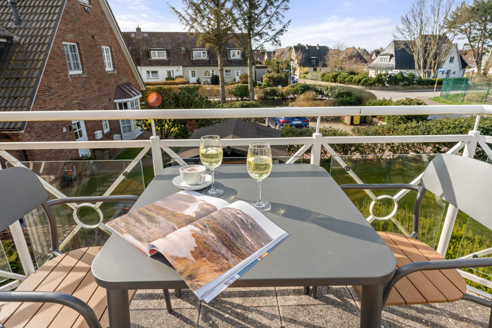 Balkon zu Ferienhaus auf Sylt