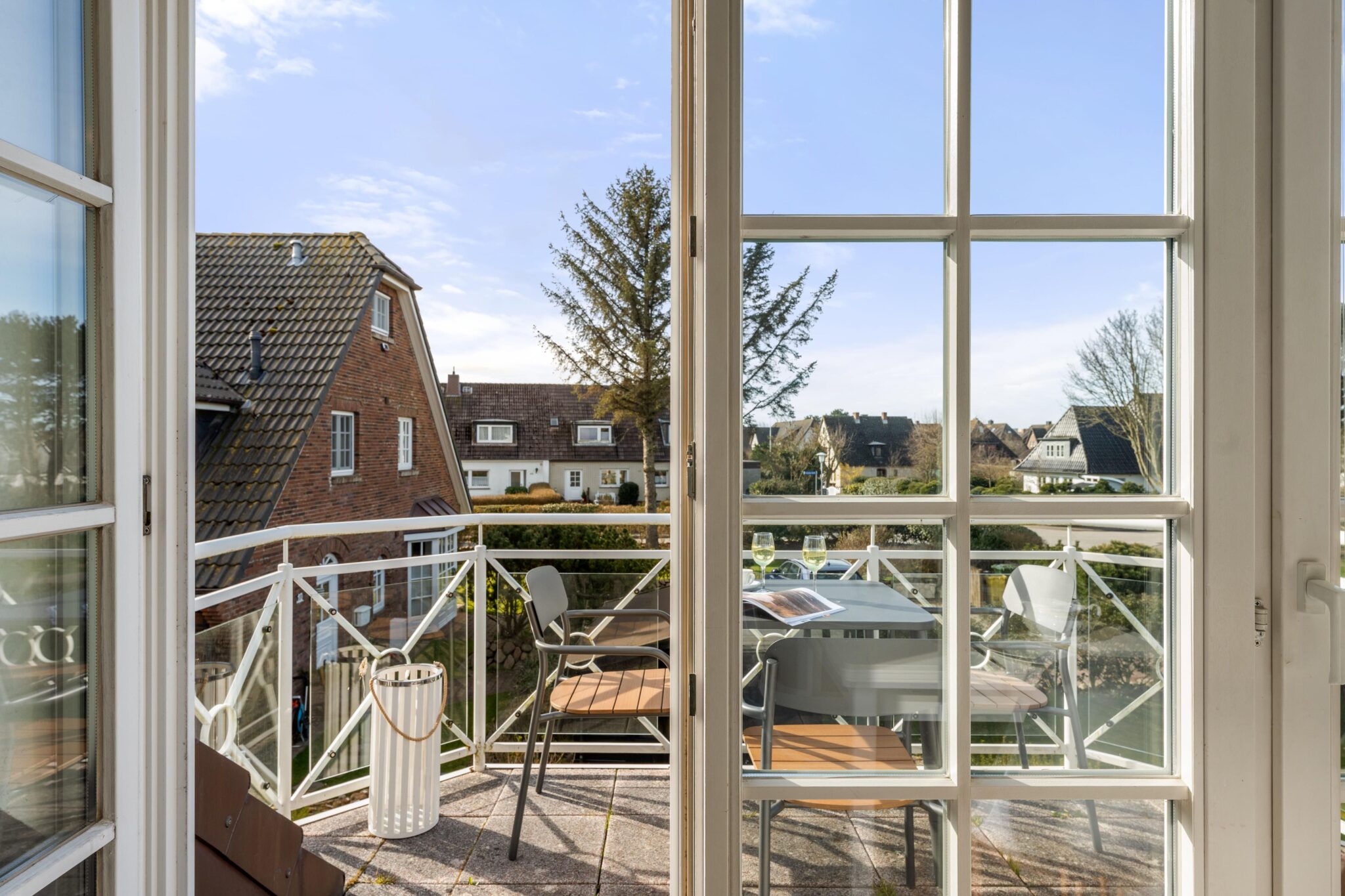 Balkon zu Ferienhaus auf Sylt