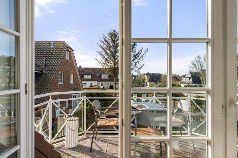 Balkon zu Ferienhaus auf Sylt