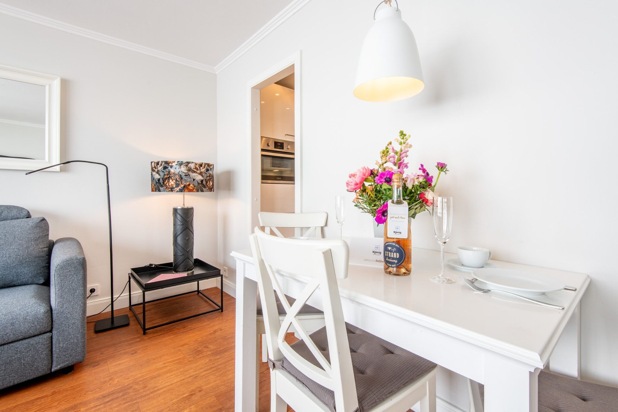 Esstisch in Ferienwohnung auf Sylt