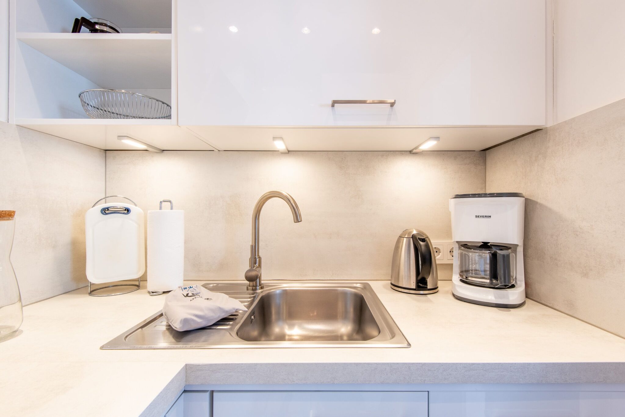 Küche in Ferienwohnung auf Sylt