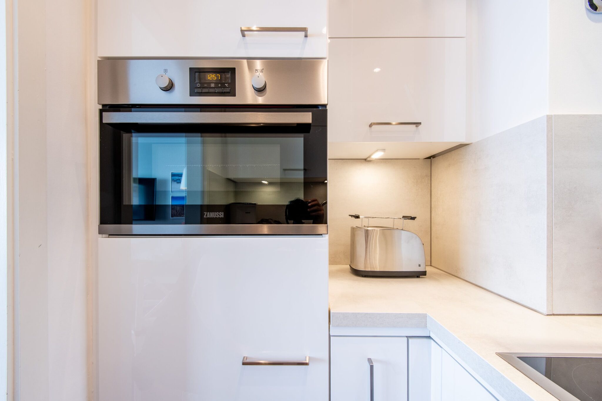 Küche in Ferienwohnung auf Sylt