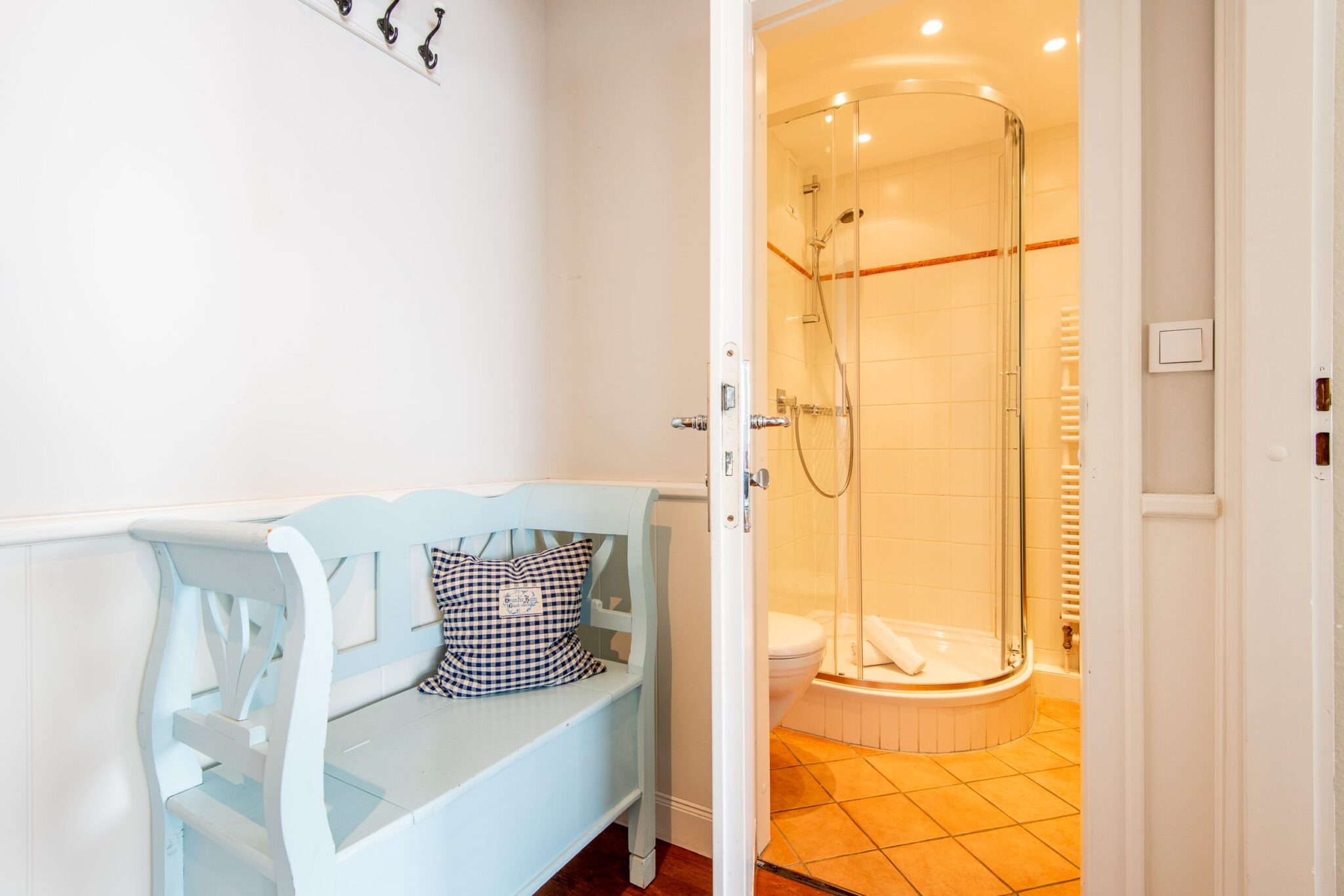 Badezimmer in Ferienwohnung auf Sylt