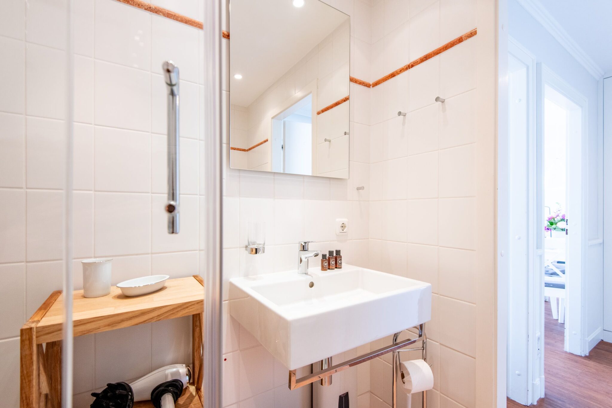 Badezimmer in Ferienwohnung auf Sylt