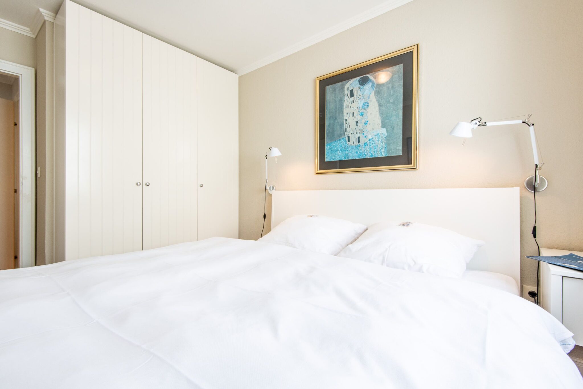 Schlafzimmer in Ferienwohnung auf Sylt