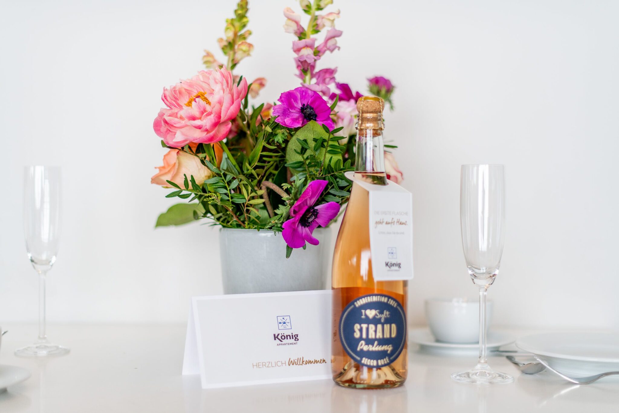 Willkommensgeschenk in Ferienwohnung auf Sylt