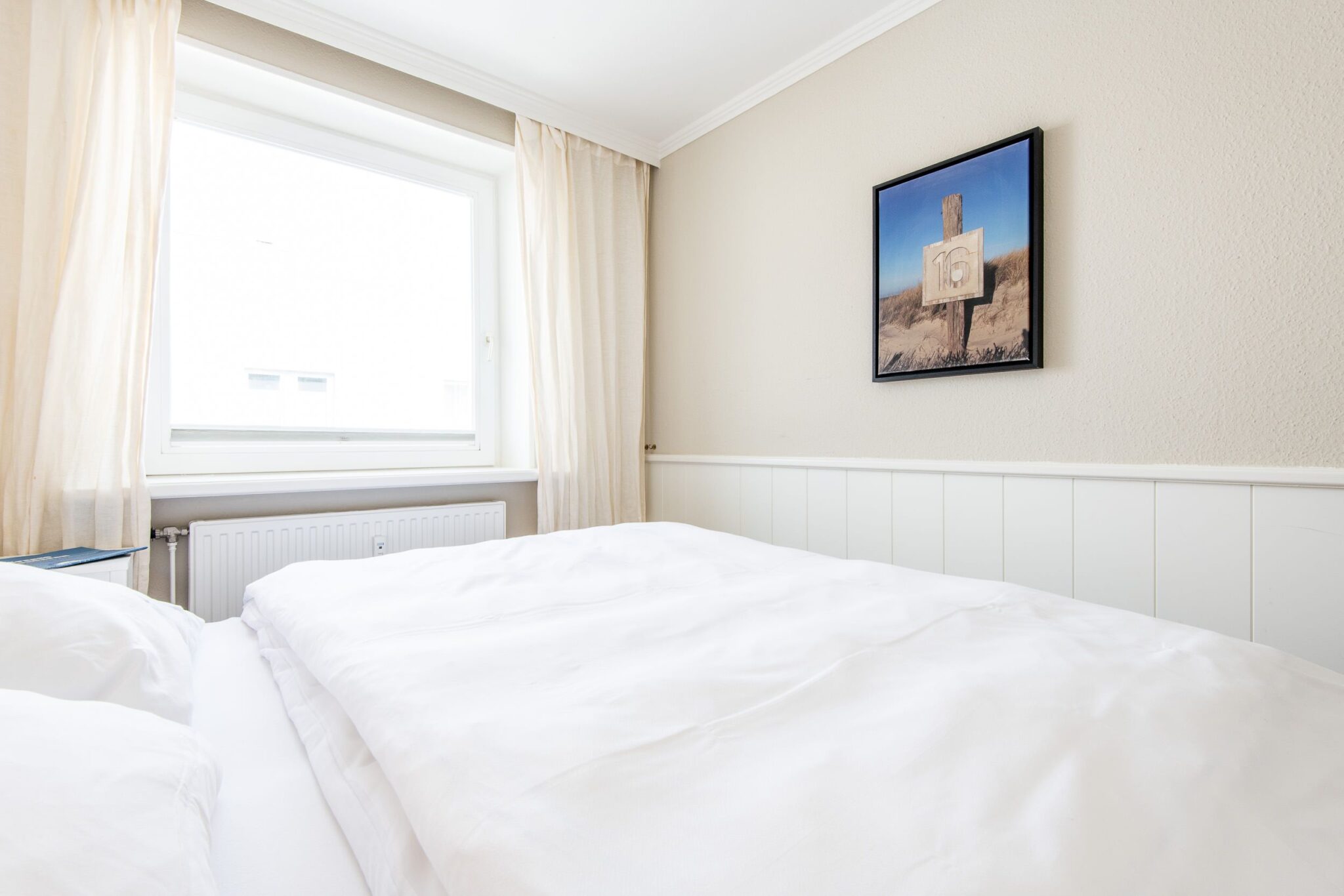 Schlafzimmer in Ferienwohnung auf Sylt