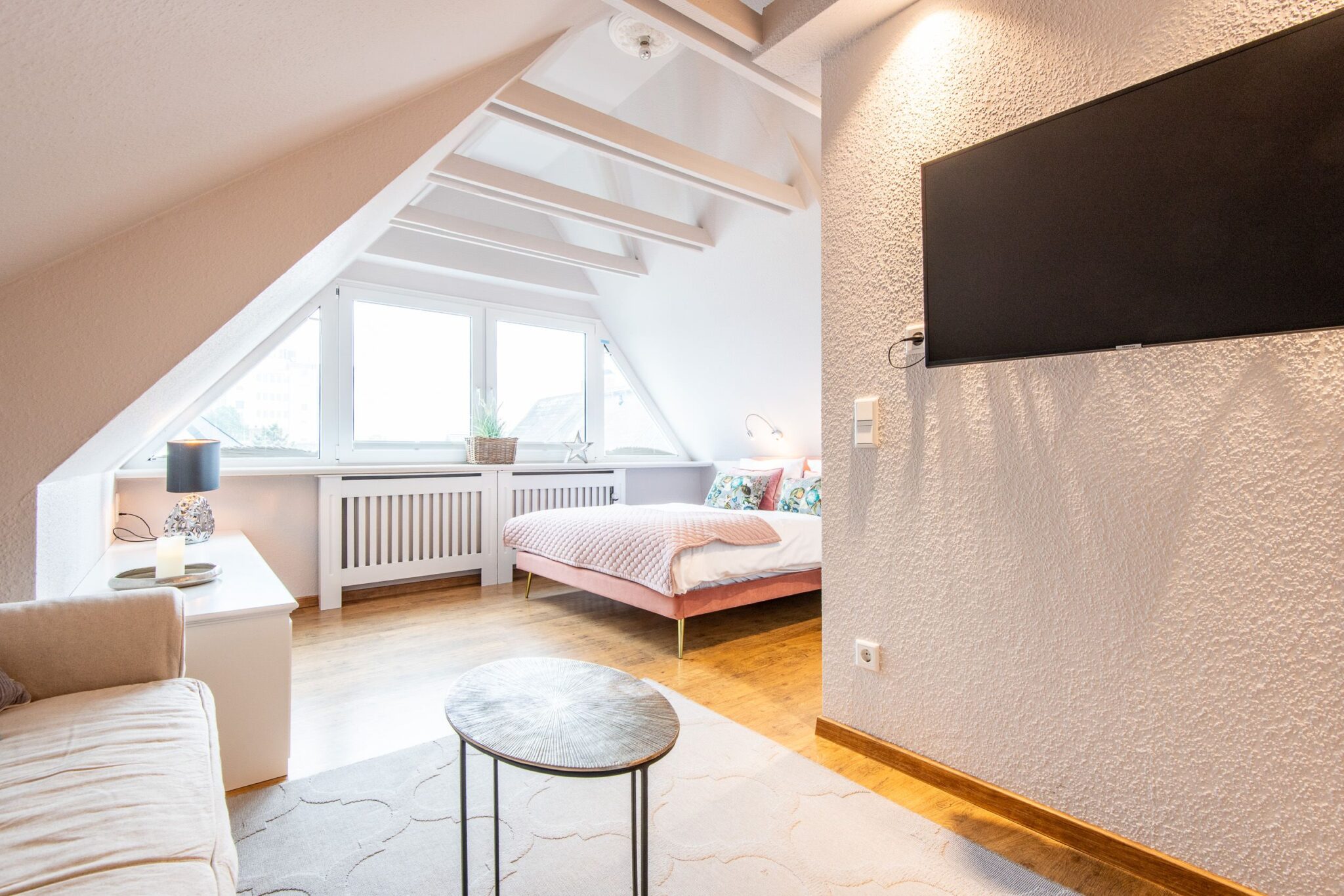 Schlafzimmer in Ferienwohnung auf Sylt