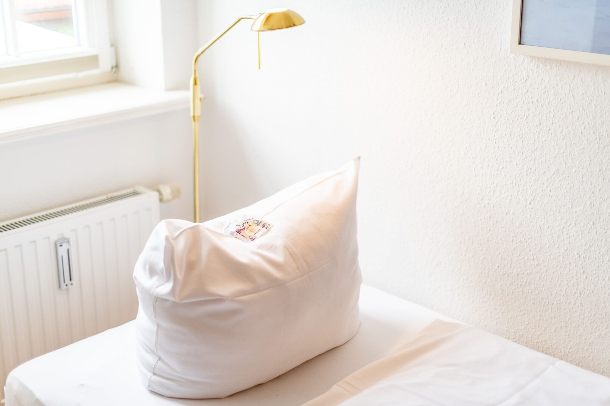 Einzelbett in Ferienwohnung auf Sylt