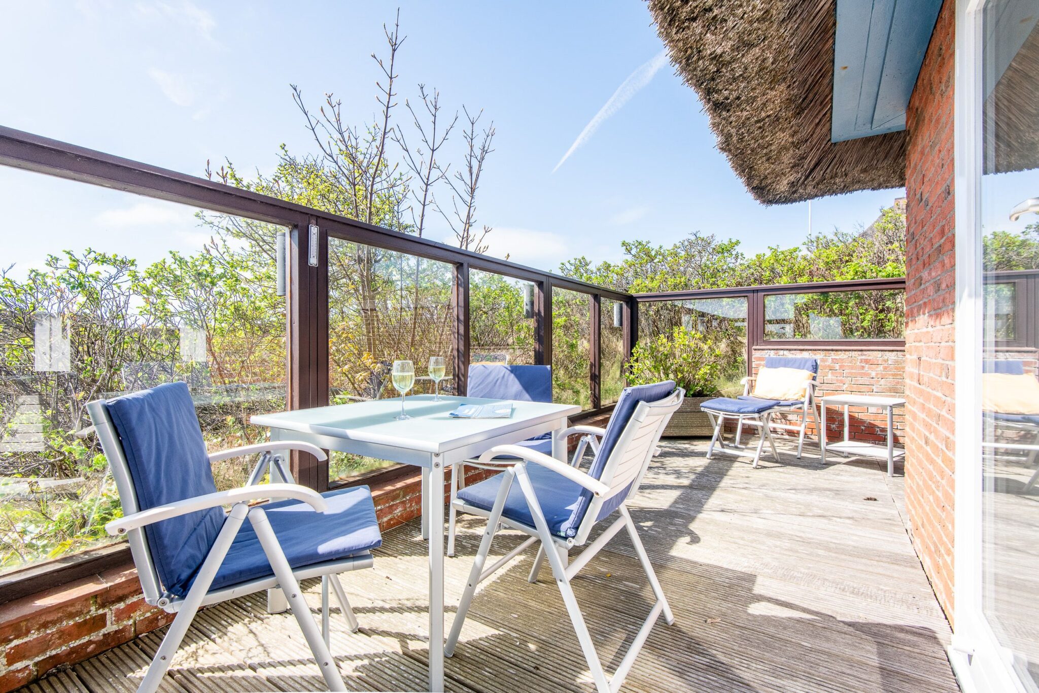 Terrasse zu Ferienwohnung auf Sylt