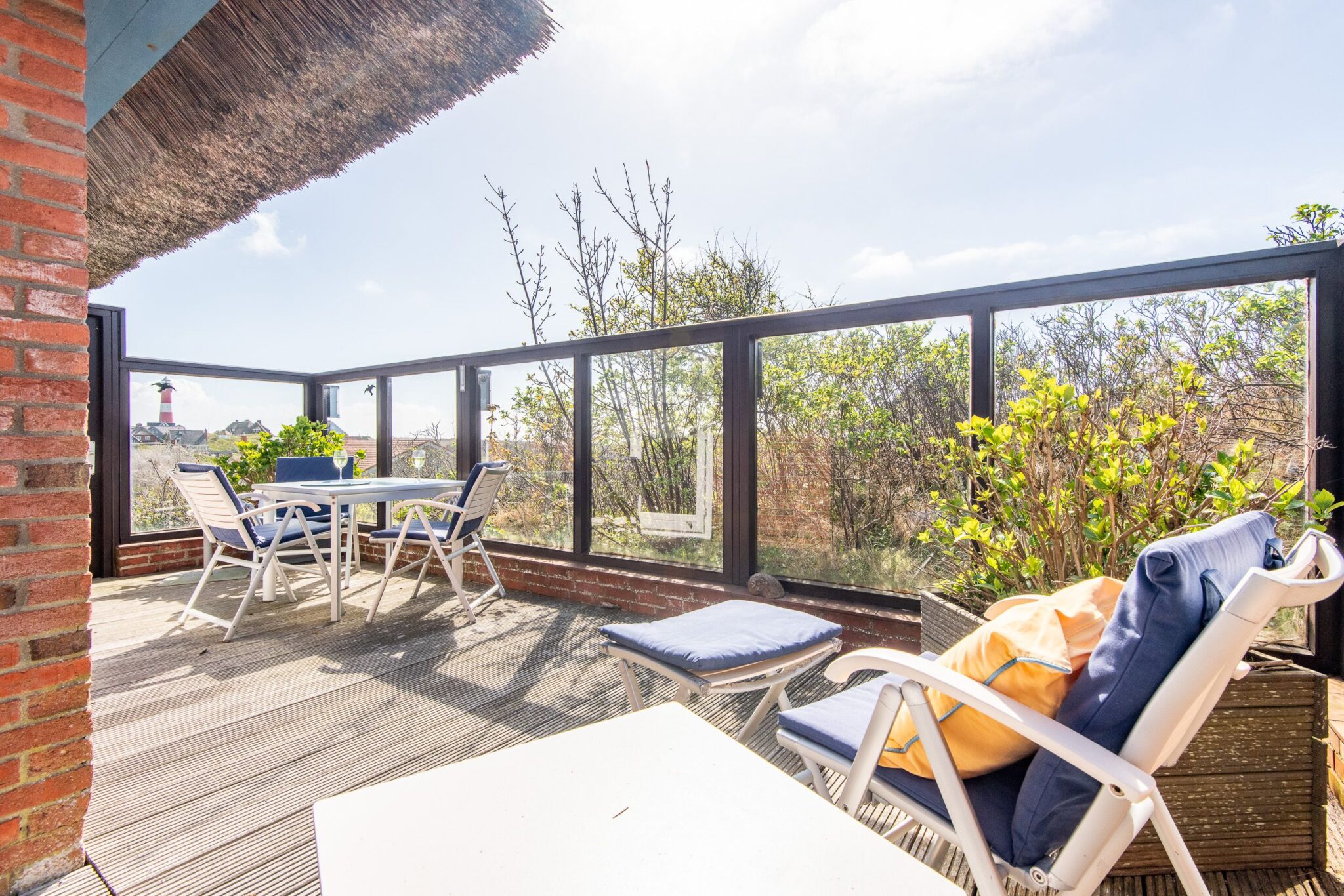 Terrasse zu Ferienwohnung auf Sylt