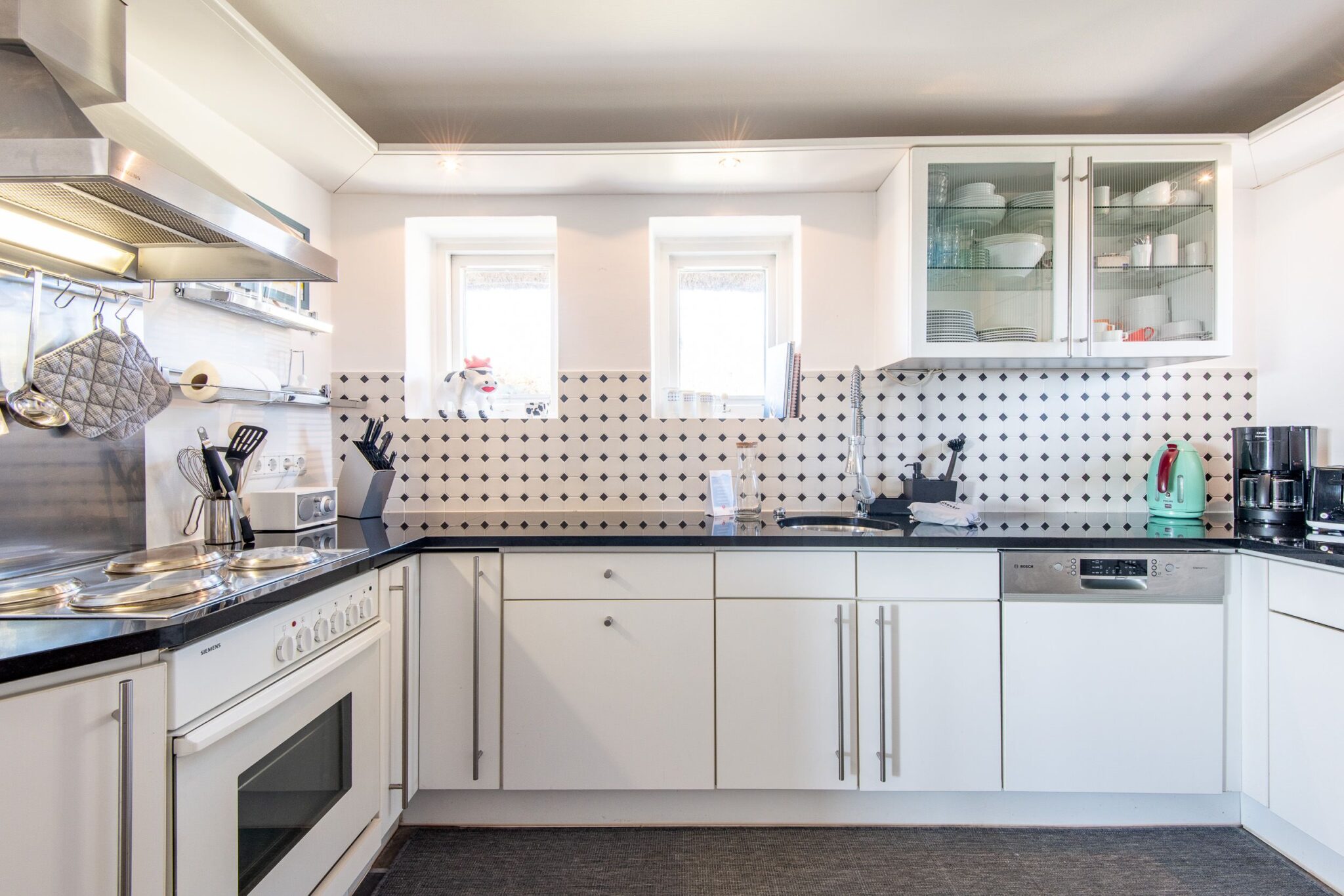 Küche in Ferienwohnung auf Sylt
