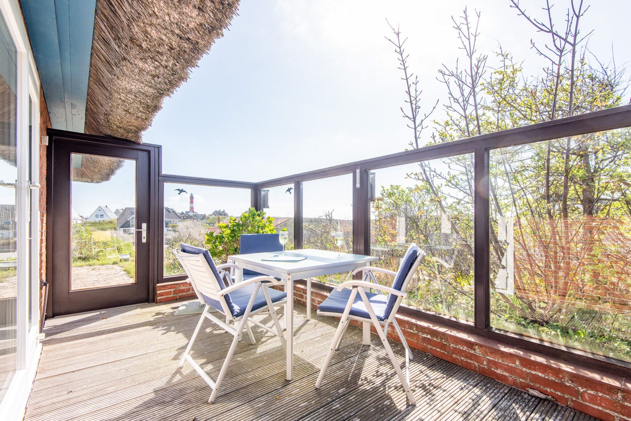 Terrasse zu Ferienwohnung auf Sylt