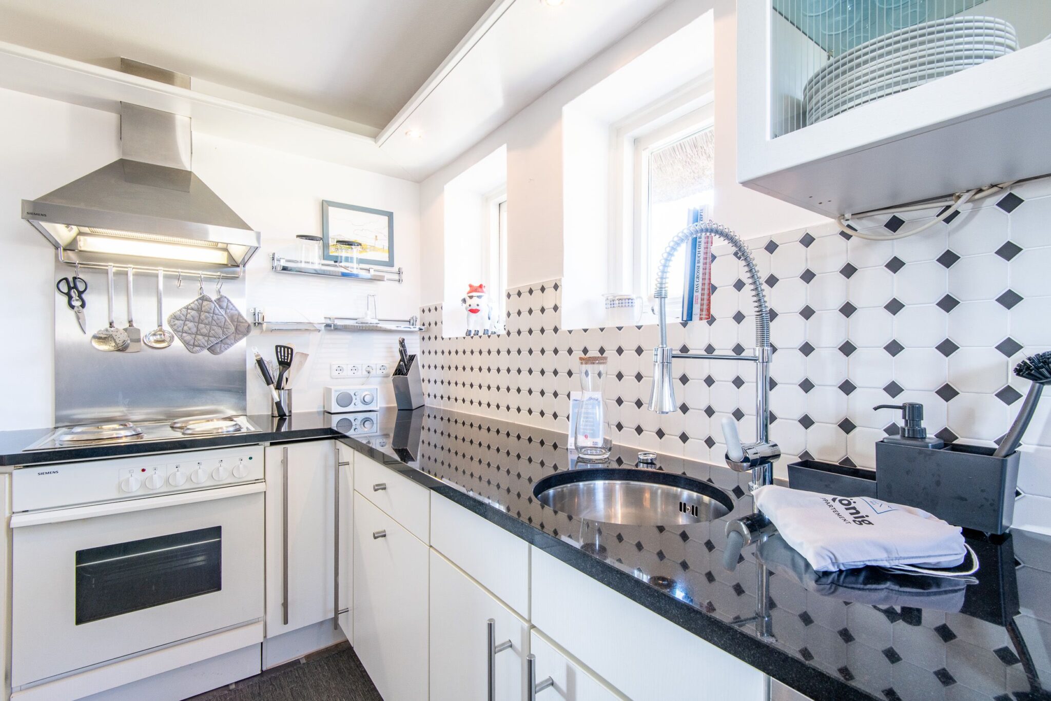 Küche in Ferienwohnung auf Sylt