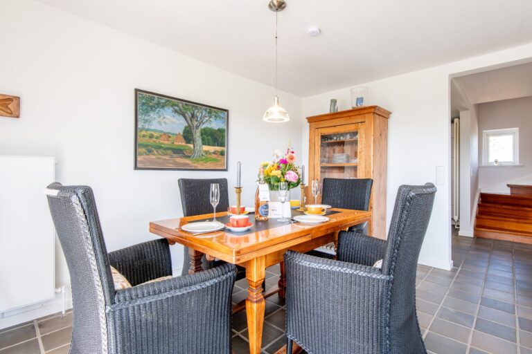 Esstisch in Ferienwohnung auf Sylt