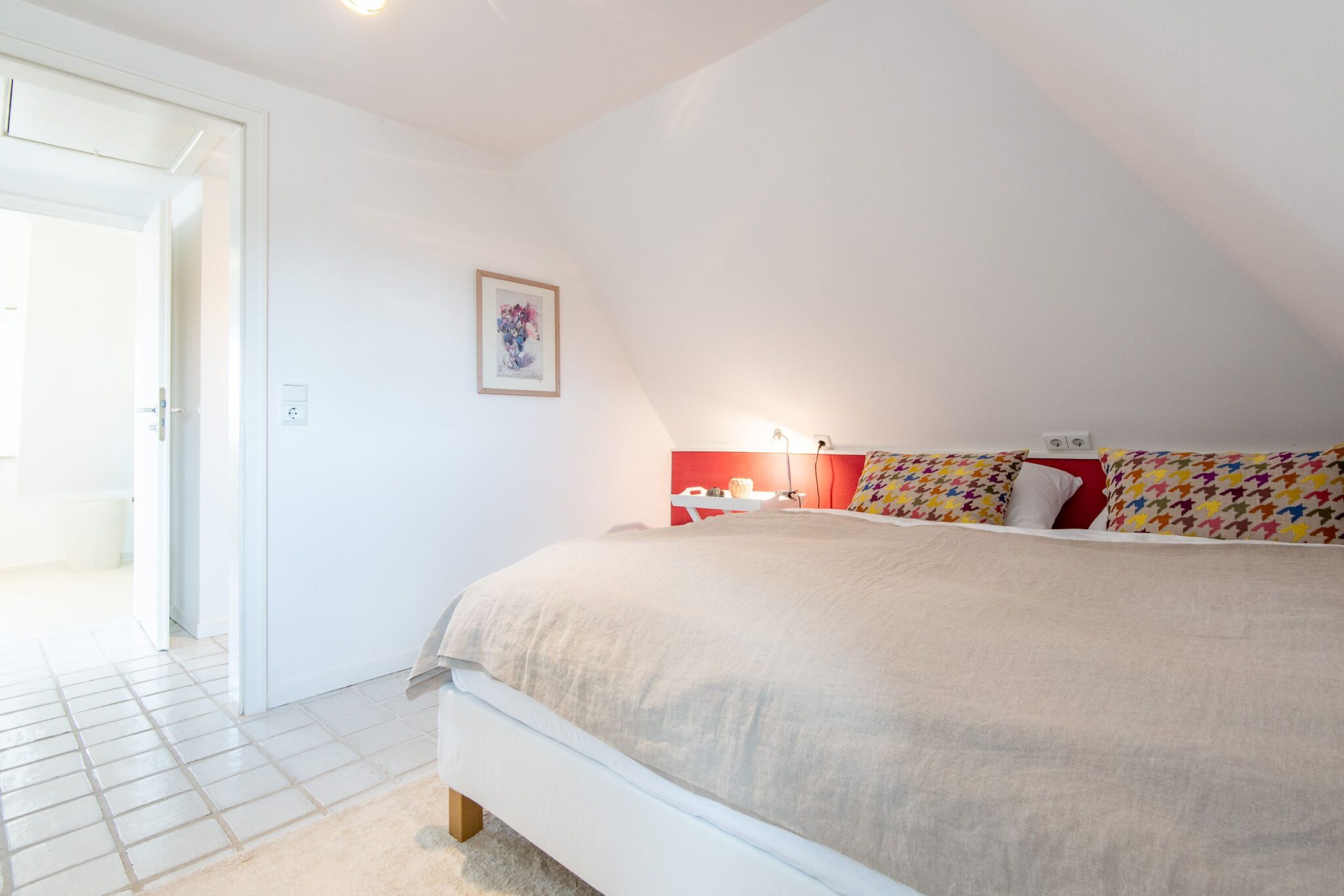Schlafzimmer in Ferienwohnung auf Sylt