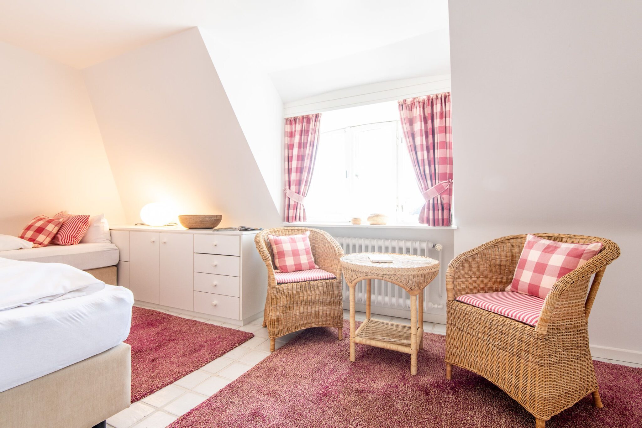 Schlafzimmer in Ferienwohnung auf Sylt