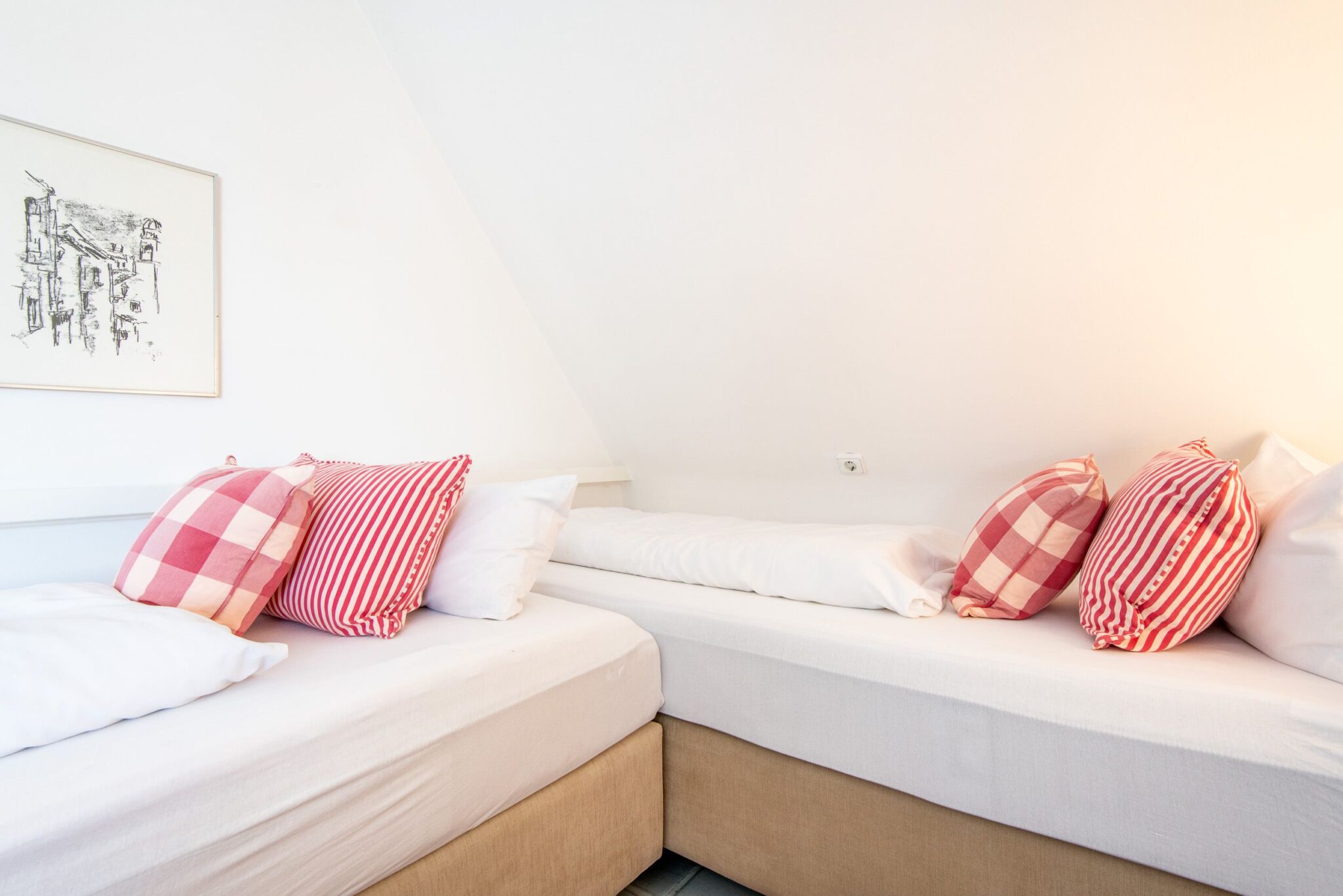 Schlafzimmer in Ferienwohnung auf Sylt