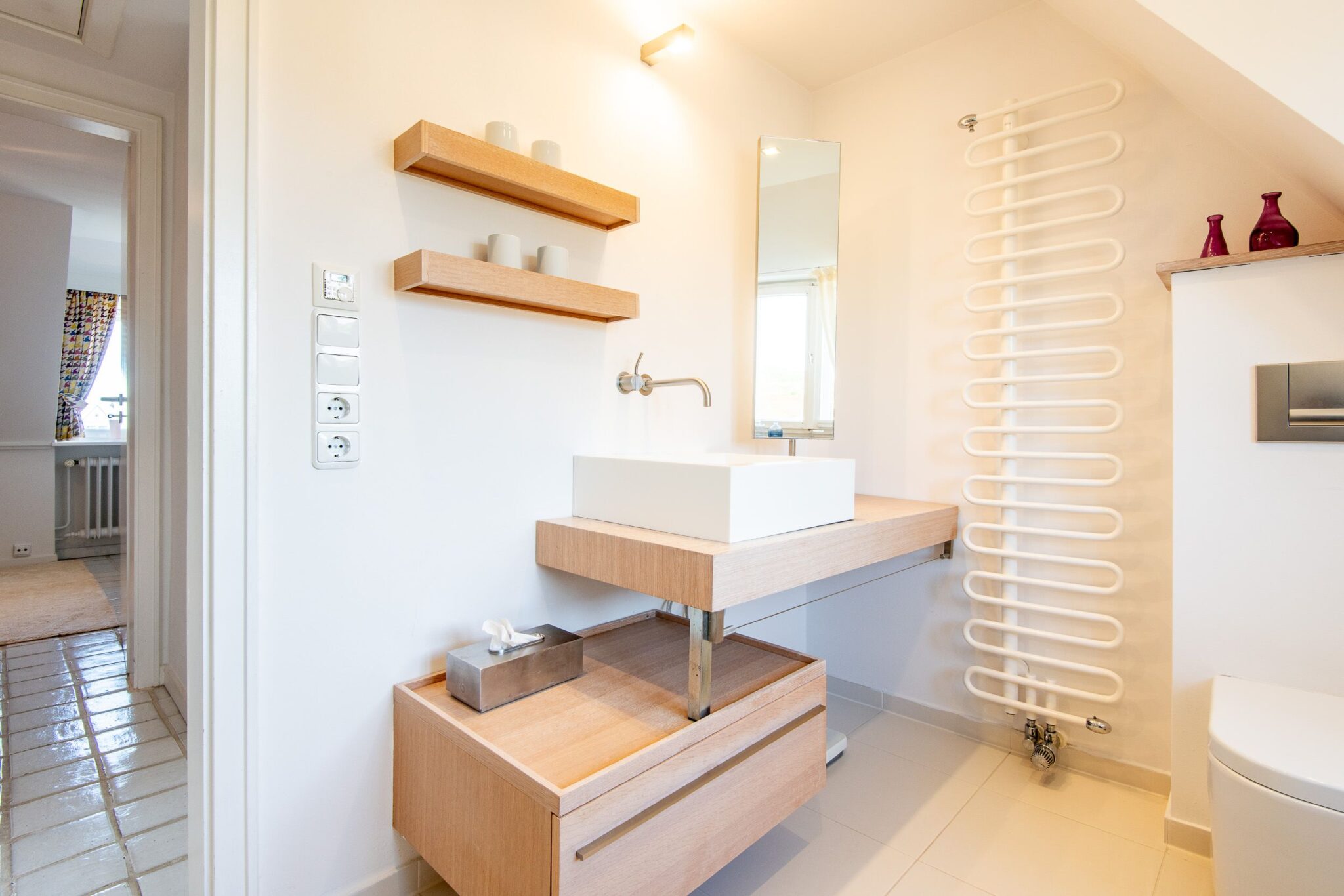 Badezimmer in Ferienwohnung auf Sylt