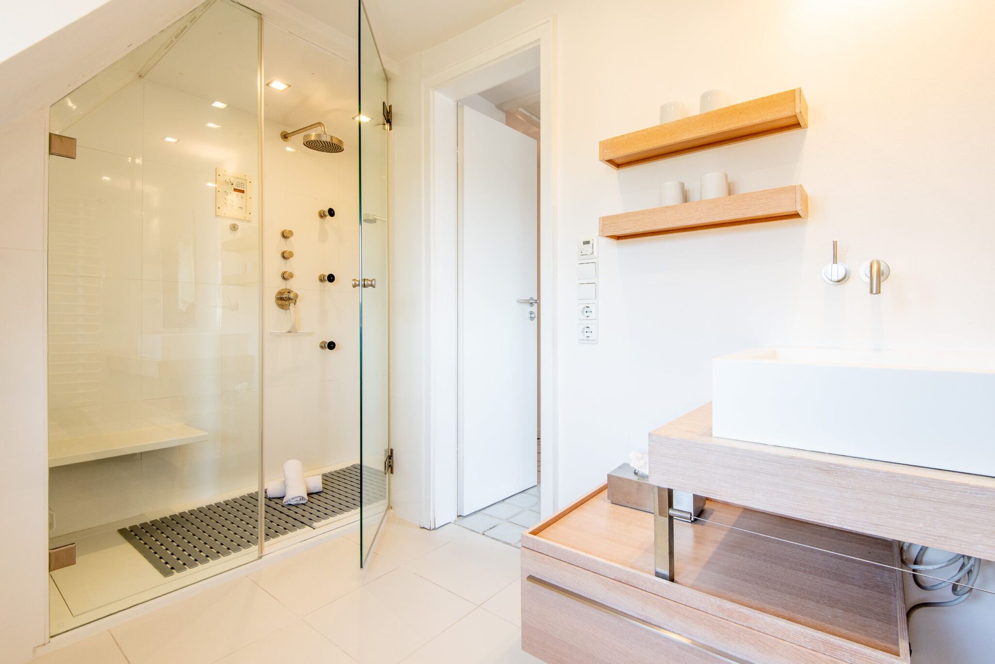 Badezimmer in Ferienwohnung auf Sylt