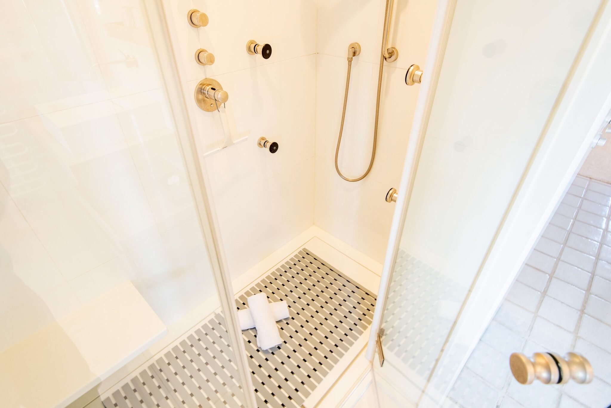 Dusche in Ferienwohnung auf Sylt